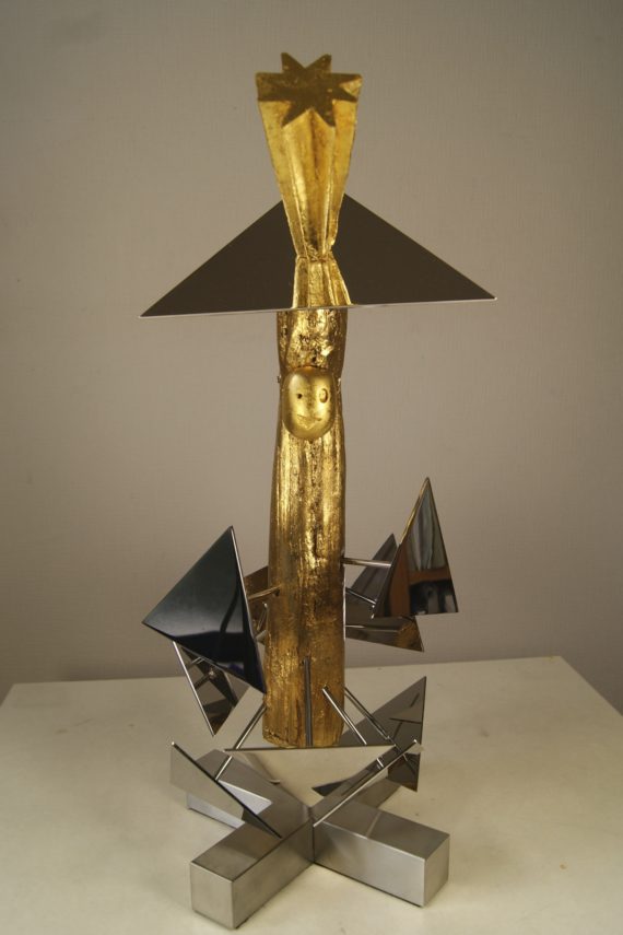 Cosmic shaman doll, triangle head